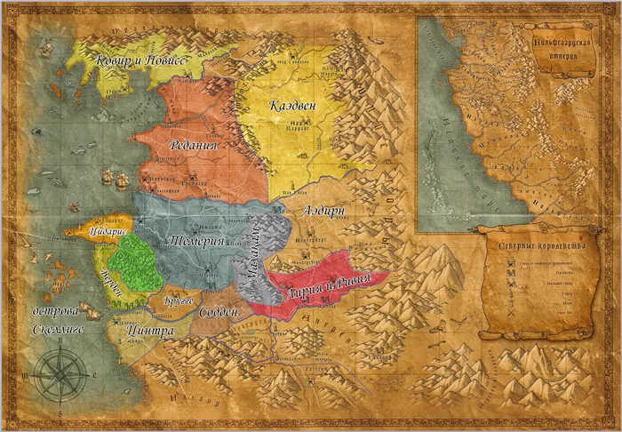 Ведьмак 3 - Карта Северных королевств
