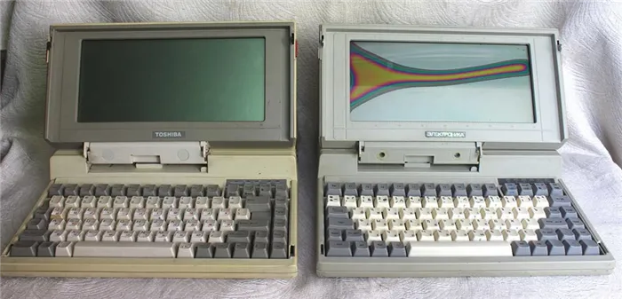 Toshiba T1100 Plus и Electronic MS 1504
