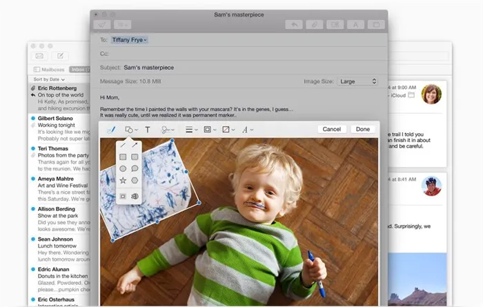 Почта Apple в OS X
