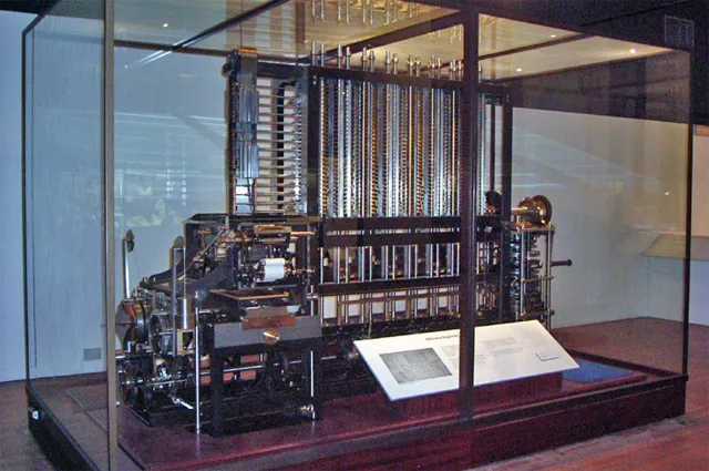 Реплика градиентного двигателя в Музее науки в Лондоне.
