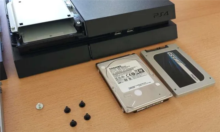 Замена жесткого диска PS4 SSD