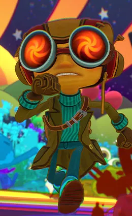 Psychonauts2Raz бегает в очках.