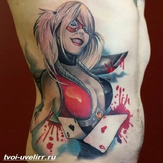 Татуировка - Harley-Queen - значения татуировок - Harley-Queen - рисунки - фото - тату - Harley-Queen-9