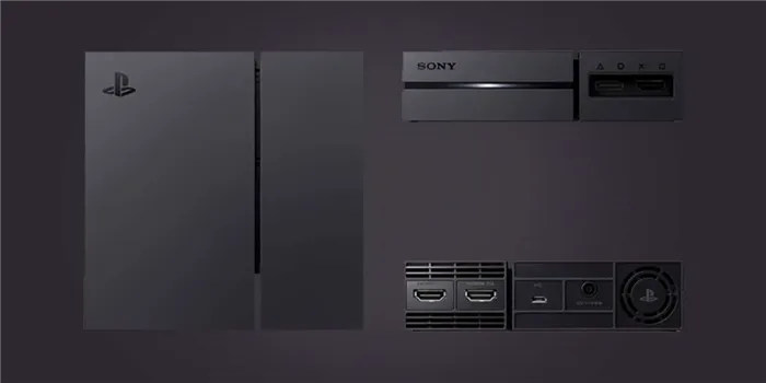 Серый фон коробки PlayStation PSVR