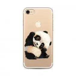 Силиконовый чехол Big-Eyed Panda для iPhone 8