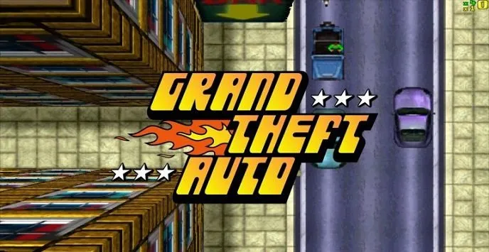 Снимок логотипа Grand Theft Auto.