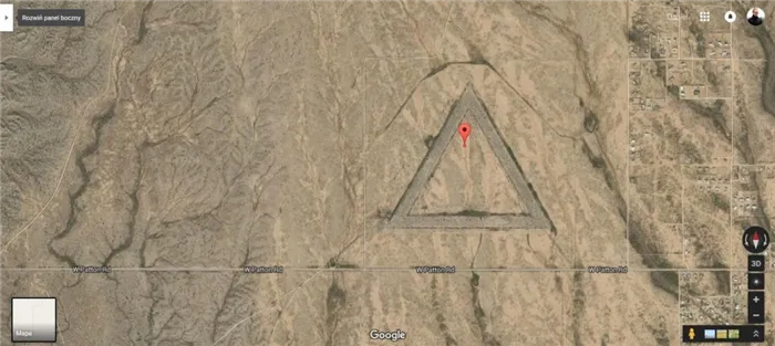 Таинственный треугольник Фото: Google