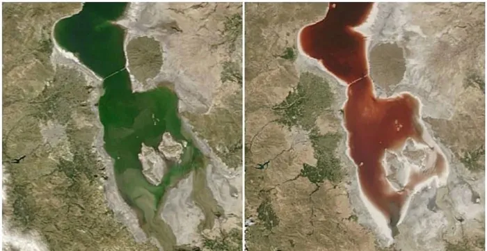 Google Maps Кроваво-красный бассейн, Иран