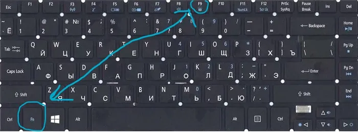 Подсветка клавиатуры к ноутбуку Acer