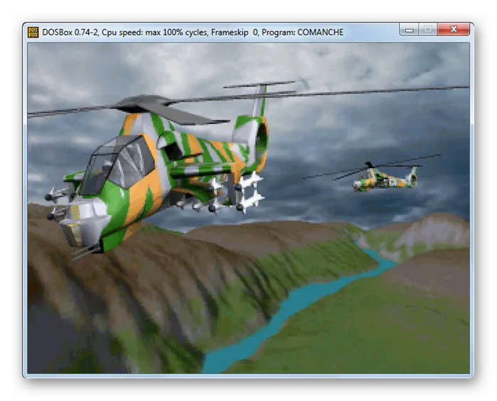 Запуск игры в Windows 7 Desktop 7 Dosbox Simulator